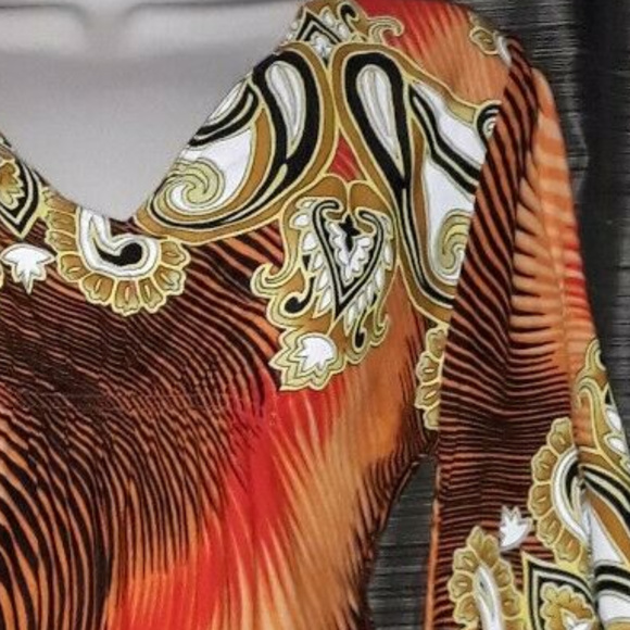 Vintage Disco Hippie Sun Dress festival boho retro - Picture 8 of 8